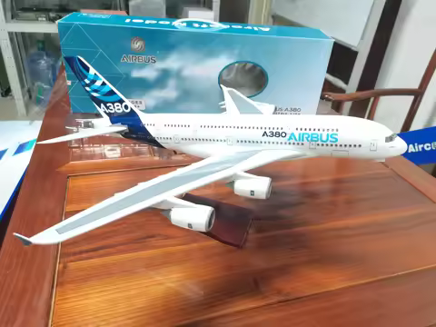 Die-Cast Airplane Children Toys 1/160 Scale 50.5cm Airplane Airbus 380 A380 Prototype Airline Model 