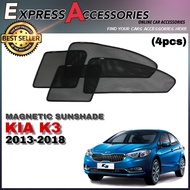 (Magnetic) Car Sunshade suitable for KIA K3 Magnetic Sunshade Magnet Sun Shade Kereta Tingkap Shade 