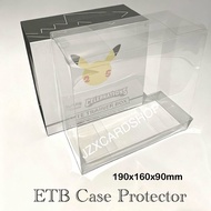 PTCG Pokemon ETB Protective Case - Transparent storage case for collectible cards.