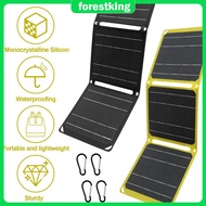 Foldable Solar Panel 21W 2A IP68 Waterproof Portable Solar Panel Charger with USB A and Type C Outpu
