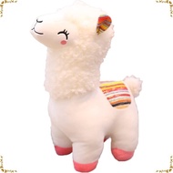 White Fluffy Alpaca Stuffed Animal Cute Plush Llama Doll Toy Soft Fluffy Alpaca Plushie Gift for Kid