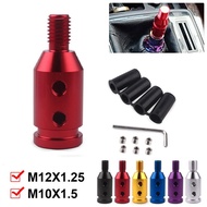 Universal Gear Shift Knob Adapter Aluminum Thread Converter for M10x1.5 / M12x1.25