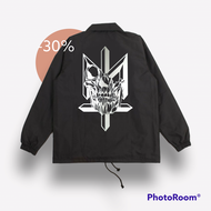 JAKET COACH maternal disaster tengkorak full logo black