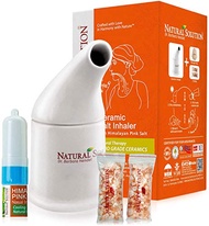 Himalayan Pink Salt Ceramic Salt Inhaler with Nasal inhaler