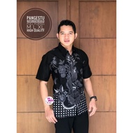 Kemeja Pangestu ZEIN Kemeja Batik Lengan Pendek Katun Batik Solo