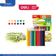 DELI SHORT 12 COLOR PENCIL C114-12 DELI COLOUR PENCIL