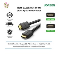 UGREEN HDMI CABLE VER 2.0 4K@60HZ 1M (BLACK) UG-HD104-10106