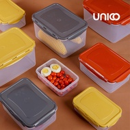 Plastic Food Storage Box 3 Sizes Earth Color - Ruta Lunch Box Set of 3 Unico