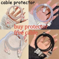 (Free Cable) cable protectorfull coverage with cute dolls diy set Winder Cover for iPhone Android Pr