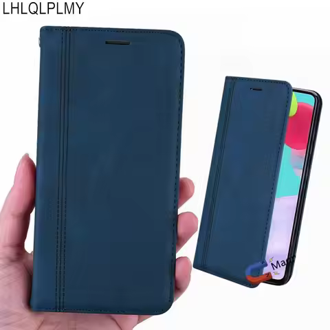 Business Leather Flip Wallet Case For Realme C21Y C25Y 6S 6i 7i 8i 9i 8 7 6 9 Pro Plus C21 Y C11 GT 