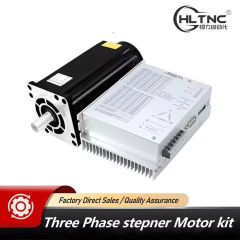 110BYG350E 24Nm 7.5A Three Phase Stepper Motor With 19mm Shaft Optional Brake + DM3722 AC 220V Input