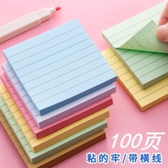 New Products Ready Stock Horizontal Line Sticky Notes Sticky Strong Sticky Notes Message Stickers N 