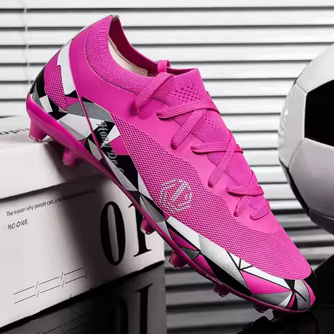 New Men's Soccer Cleats Indoor Shoes Unisex Baseball Turf Shoe Youth Rugby Adult Football Boots FG T