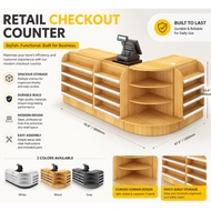 SUPERMARKET CASHIER COUNTER Supermarket Wooden Cornertobacco and liquor store cashier Cabinet baby s