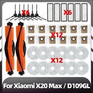 Xiaomi Robot Vacuum X20 Max / D109GL / X20 Pro Accessories Main Side Brush HEPA Filter Mop Pad Dust 