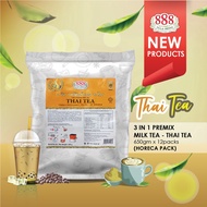 888 - 3 IN 1 PREMIX MILK TEA - THAI TEA ORIGINAL - 650g