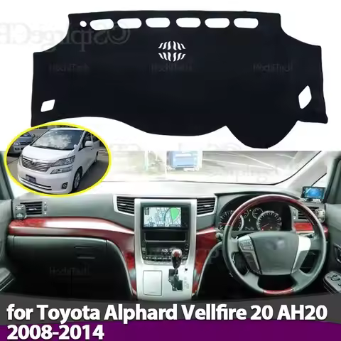 Car Dashboard Cover Avoid Light Pad Instrument Panel Mat Case Carpets for Toyota Alphard Vellfire 20