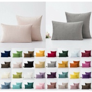 30x50 40x40 45x45 50x50 60x60 cm Square Colorful Large Velvet Soft Plain Cushion Cover Throw Pillow Case Home Sofa Decor