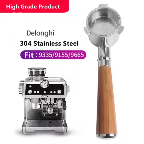 51MM Coffee Bottomless Portafilter Filter Holder For Delonghi La Specialista EC9335/9155/9665 Replac