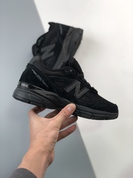 รองเท้าวิ่ง NB 990 V4ของแท้สำหรับผู้ชายและผู้หญิง M990BB4สีดำล้วนใหม่ Balance