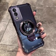 Case For vivo Y17S TPU electroplated new U bracket magnetic lens protection transparent shockproof p