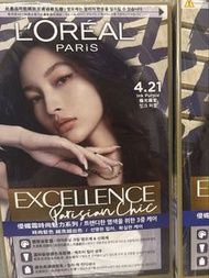 Loreal Paris Excellence Parisian Chic air purple dye colour歐萊雅極光霧紫4.21染髮劑
