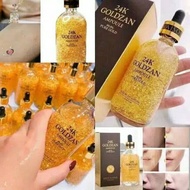 24k Pure Gold GOLDZAN AMPOULE 99.9% Pure Gold Serum Foil Essence Serum Anti-Wrinkle Anti-Aging Serum