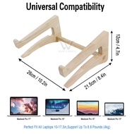 Laptop notebook heat dissipation stand, wooden computer vertical height increasing stand
