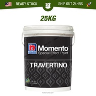 🔥READY STOCK🔥 25KG NIPPON PAINT Momento Travertino Designer Seried Special Effect Paint Wall Art Stucco Cat Dinding