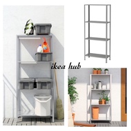 (STAINLESS STEEL) IKEA HYLLIS Shelving Rack Metal Kitchen Rack Rak Besi HYLISS