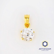 GC7 Arthesdam Jewellery 916 Gold Starry Solitaire Pendant