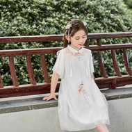 Chinese Costume Kids Hanfu Kids Chinese Traditional Costume Kids Girl Hanfu Kids Hanfu Children Hanfu Girl Hanfu Girl Costume Girls' Costume Children's Clothing Ancient Chinese Clothing Dress Girls' Ancient Style Han Chinese Clothing Performance Costume M