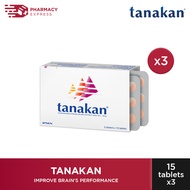 [BUNDLE OF 3] Tanakan 40MG (for cognitive memory and focus) – one month supply