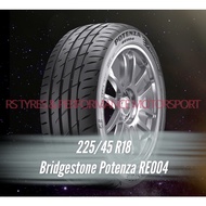 225/45/18 l Bridgestone Potenza RE004 l Year 2022 | New Tyre | Minimum buy 2 or 4pcs