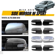MTTO Toyota Altis 2008-2012 Exterior Side Mirror Msport Design Cover Accessories