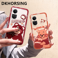 DKHORSING Phone Case for OPPO Reno 10 / Reno10 Pro / Reno10 Pro+ NEW Cartoon Cute Strawberry Bear Pa