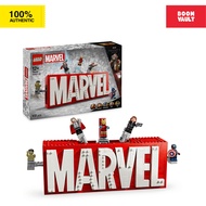 LEGO® Marvel: MARVEL Logo & Minifigures Collectible, Buildable Set 76313