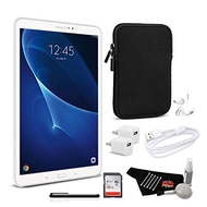 Samsung Galaxy Tab A T580 10.1 Inch, 16GB Tablet Wi-Fi Only (White, SM-T580NZWAXAR) Bundle with 1...