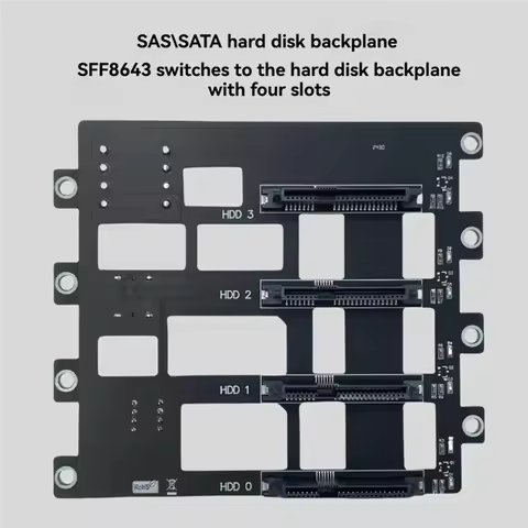 Precisionn Hard Disk Backplane SFF8643 To 4-Bay Hard Drive Backplane For Nas Storage Server