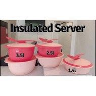 *READY STOCK* TUPPERWARE INSULATED SERVERS ROUND (1 SET OF 3)