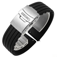Seiko Seiko No. 5 Strap Cocktail Pilot Water Ghost 007 Canned Abalone Silicone Rubber Watch Strap Ma