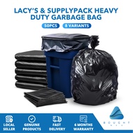 Lacy’s Heavy Duty Garbage Bag – Big Rubbish Bin Bag, Durable Plastic Trash Bag Waste Disposal