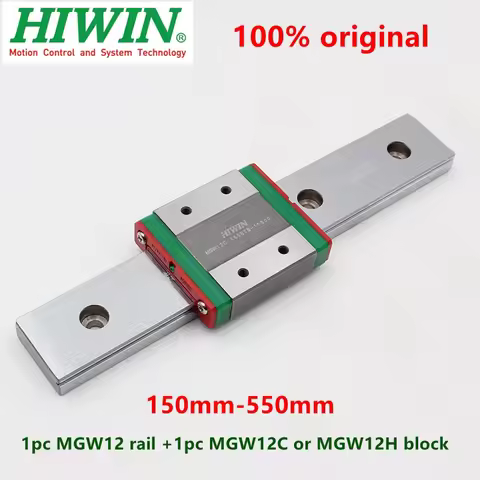 1pc Hiwin linear guide MGW12 150 200 250 300 330 350 400 450 500 550 mm MGWR12C rail + 1PC MGW12C or