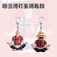 Haaland Merchandise Keychain Acrylic Pendant Birthday Present Gift