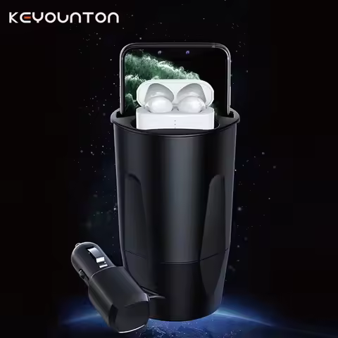 Cup Holder Wireless Car Charger For iPhone 14 13 12 11 ProMax Auto Wireless Charging Cup Car For Sam