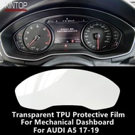 For AUDI A5 17-19 Mechanical Dashboard Transparent TPU Protective Film Anti-Scratch Repair Film Accessories Refit