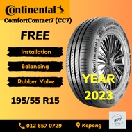 195/55R15 Continental ComfortContact CC7 Installation New Tyre Tire WPT NIPPON Tayar Baru Pasang Kereta Wheel cc6