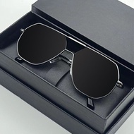 太阳镜男高级感大框墨镜变色偏光钓鱼开车驾驶专用潮Sunglasses Men's High Sense Large Frame Sunglasses Color Change Polarizedq2r
