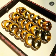 Men's Ring Yellow Brown M.Tiger Size 21, 22