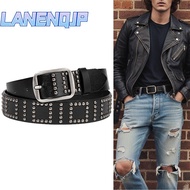 LANENQJP Waist Belt, Heavy Metal Y2K Punk Rivet Belts, Fashion Trendy Design All-match Jeans Belt Fo